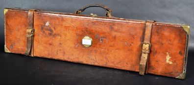 VINTAGE LEATHER SHOTGUN CARRY CASE