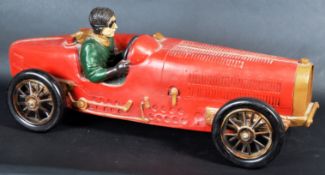 LARGE 1930'S BUGATTI RACE CAR MODEL