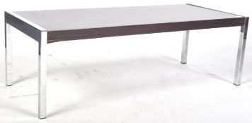 MANNER OF MERROW ASSOCIATES - 1970'S CHROME COFFEE TABLE