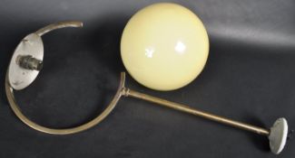 WITHDRAWN - ART DECO HANGING CEILING LIGHT WITH GLASS GLOBE SHADE