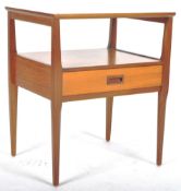 NATHAN - MID 20TH CENTURY TEAK BEDSIDE / LAMP TABLE