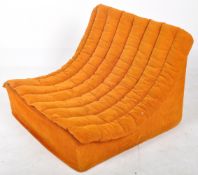 MARTIN SYLVESTER FOR HABITAT - 1970'S ORANGE VELVET LOUNGE CHAIR