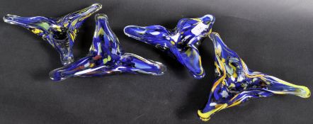 SET OF 1960'S ROMANIAN STUDIO ART GLASS BOWLS