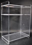 RETRO VINTAGE 1970'S LUCITE ACRYLIC PERSPEX BOOKCASE