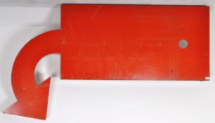 LARGE RETRO AMERICAN METAL DRIVE-THRU ADVERTISING SIGN