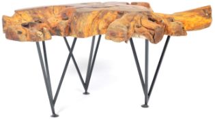 CONTEMPORARY MODERNIST LIVE EDGE OCCASIONAL TABLE