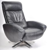 ROOKIE RELAX - ITALIAN 1980'S SWIVEL / RECLINING LOUNGE ARMCHAIR