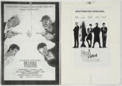 A Fish Called Wanda (1988) Archive of 25 vintage poster concept prints and photocopies.