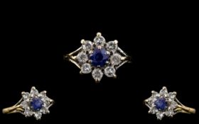 Ladies - Attractive 18ct Gold Diamond an