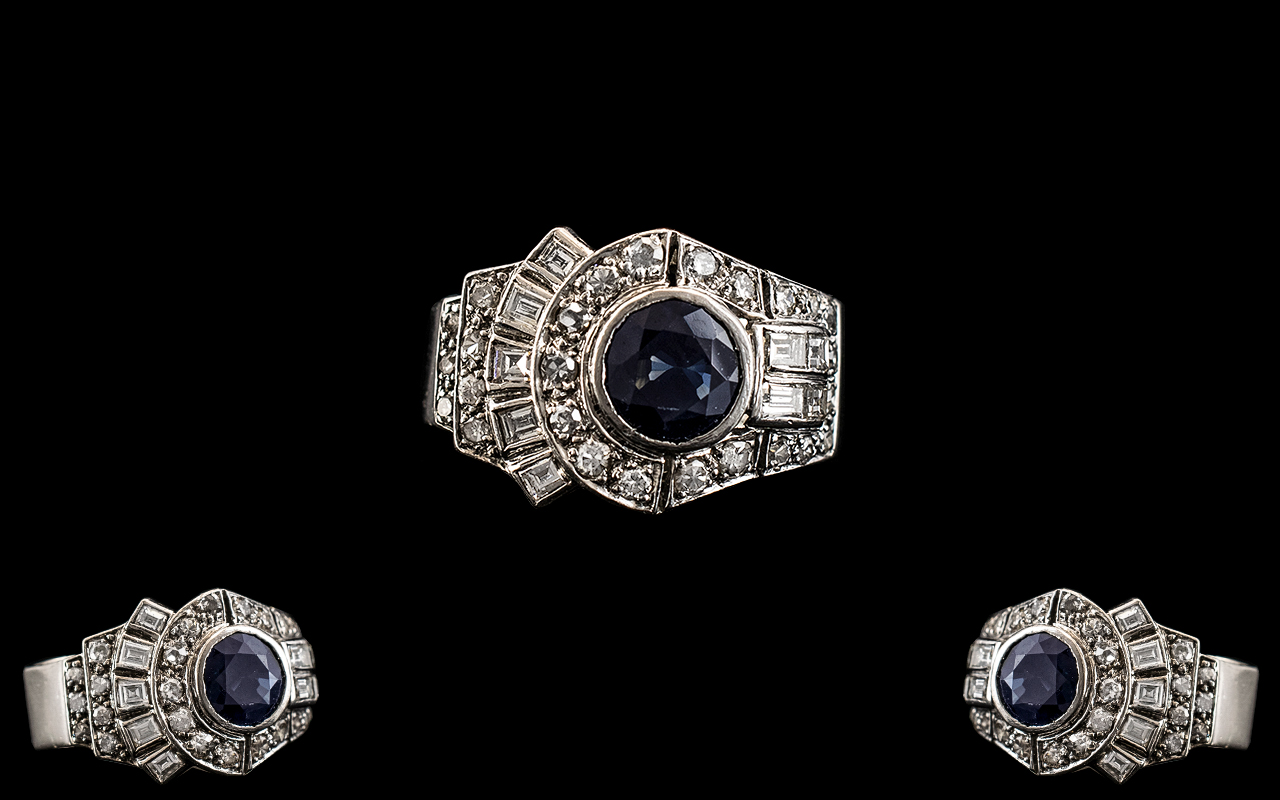 Art Deco Period Superb Platinum Diamond