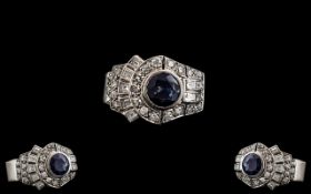 Art Deco Period Superb Platinum Diamond