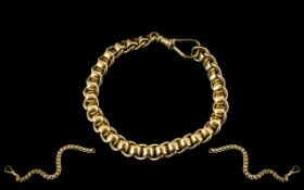 Ladies or Gents - Excellent Quality Roller Ball Bracelet. Fully Marked for 9.