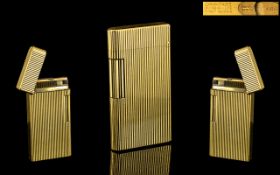 Caran D'Ache - Swiss Made Top of the Range Gold Plated Slim line Lighter, Deluxe Version. No C0790.