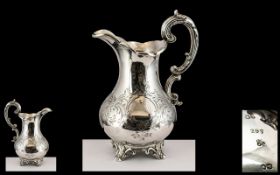 Victorian Period - Superb Quality Sterling Silver Oversize Milk Jug of Excellent Proportions,