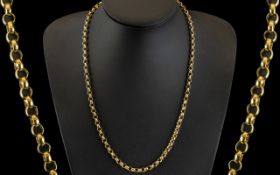 9ct Gold - Good Quality Belcher Chain. Fully Hallmarked for 9ct - 375.