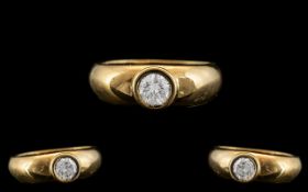 18ct Yellow Gold - Superb Single Stone P