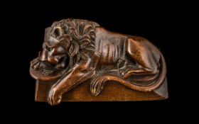 Antique 'Grand Tour' Carved Wood 'Medici