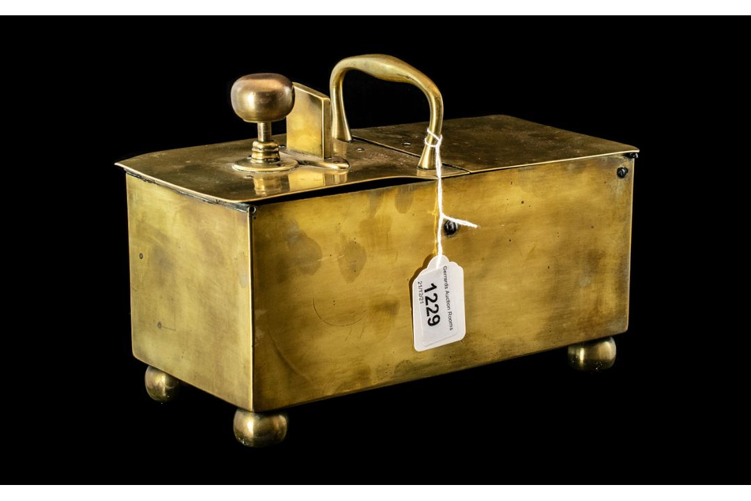 Antique Brass Tobacco Dispenser - 18th Century c1780 Antique Brass Tobacco Tavern Dispenser -