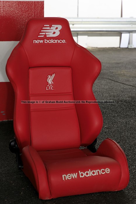 Liverpool FC Anfield stadium away team dugout chair from the 2019-20 Premier League winning - Image 18 of 18