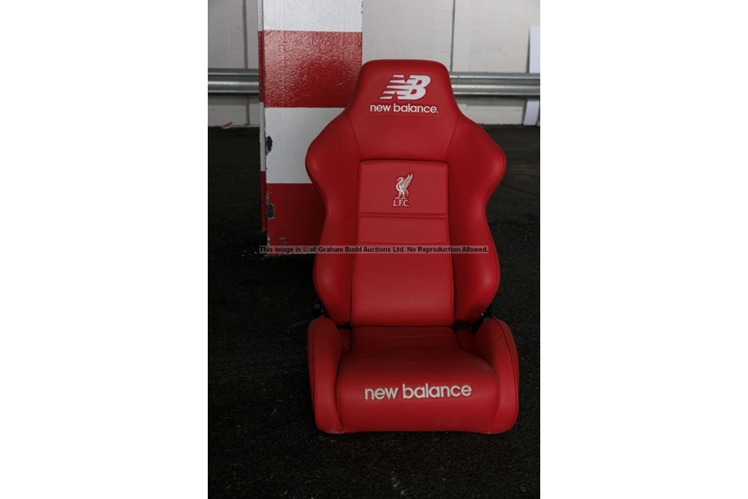 Liverpool FC Anfield stadium home team dugout chair from the 2019-20 Premier League winning - Image 4 of 19