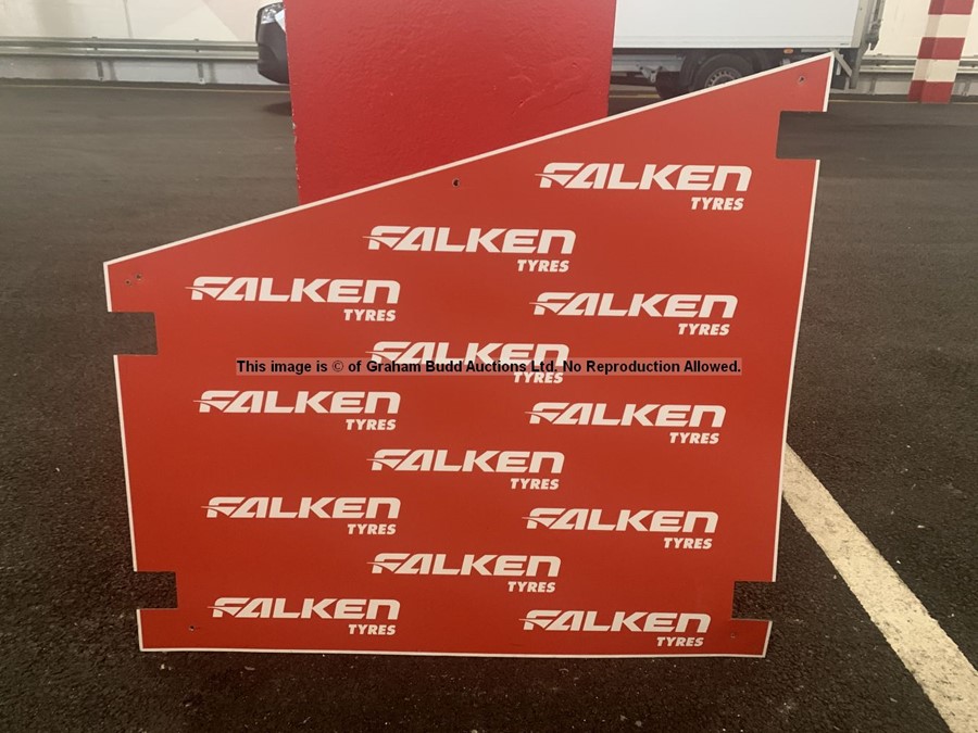 Matching pair of Liverpool FC signage from the Dug-Out at Anfield Stadium, red background bearing