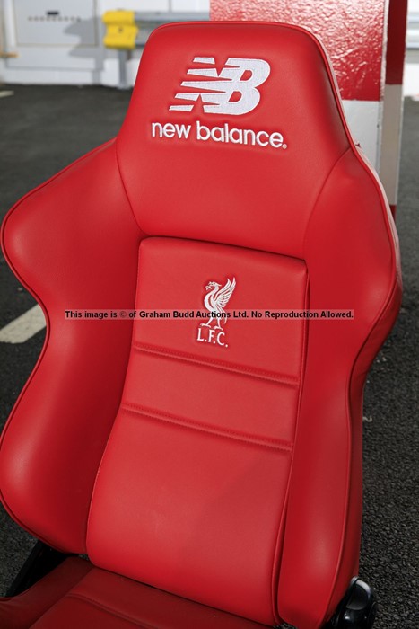 Liverpool FC Anfield stadium away team dugout chair from the 2019-20 Premier League winning - Image 6 of 18