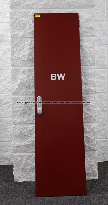 Changing room locker door, initialled BW, from Liverpool Football Club's Melwood Training Ground, - Image 2 of 6