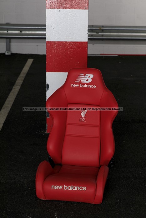 Liverpool FC Anfield stadium home team dugout chair from the 2019-20 Premier League winning - Image 2 of 19