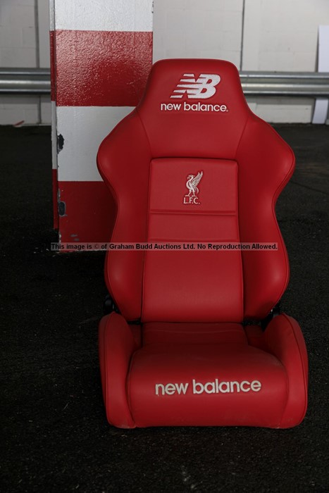 Liverpool FC Anfield stadium home team dugout chair from the 2019-20 Premier League winning - Image 4 of 19