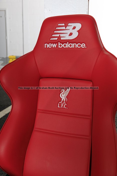Liverpool FC Anfield stadium home team dugout chair from the 2019-20 Premier League winning - Image 9 of 19