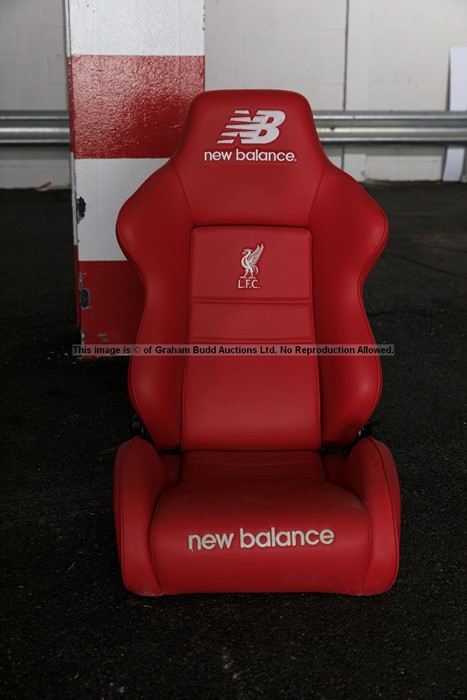 Liverpool FC Anfield stadium away team dugout chair from the 2019-20 Premier League winning - Image 3 of 18