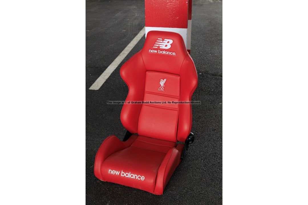 Liverpool FC Anfield stadium home team dugout chair from the 2019-20 Premier League winning - Image 5 of 19