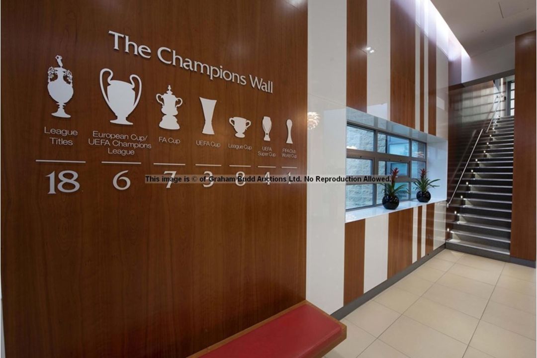 The iconic CHAMPIONS WALL from the main reception at Liverpool Football Club's Melwood Training - Image 3 of 5