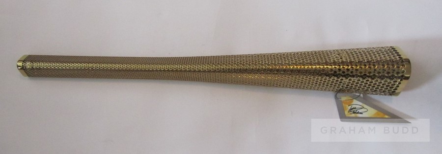 London 2012 Olympic Games bearer's torch with Tom Daly autographed 'shard', acquired at the Official - Image 10 of 13