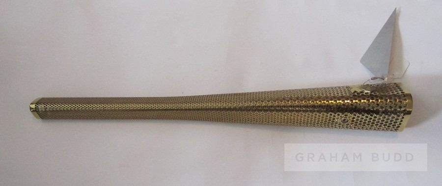 London 2012 Olympic Games bearer's torch with Tom Daly autographed 'shard', acquired at the Official - Image 11 of 13