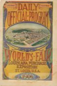 1904 St Louis Olympic Games official daily programme for Tuesday 23rd August, 16-page programme with