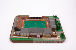 Carlisle United - Brunton Park, Made circa 1986 by John Le Maitre using traditional modelling