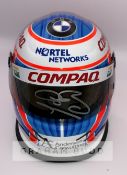 Jenson Button (UK) signed rare half-scale 2000 BMW Williams helmet, signed on visor in silver marker