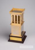 African Story's 2014 Dubai World Cup Post Position Draw Trophy, the gilt metal presentation in the
