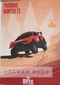 Sebastien Loeb (FRA) signed large Rally Driving poster, poster 500 by 900mm. approx., hand-signed in