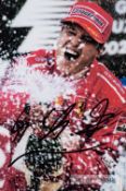 Michael Schumacher 1994 F1 Motor Racing World Champion signed photograph, original 6 by 4in.