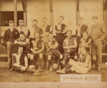 Exceptionally rare and historic photograph of Hampshire F.A. XI, circa 1893-94, taken at