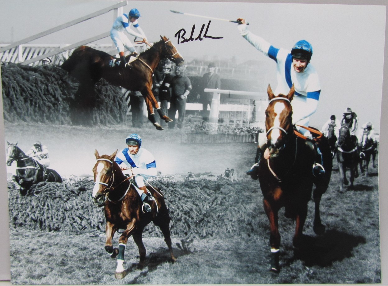 Champion Jockey's Frankie Dettori and Bob Champion signed photographs, 16 by 12in. signed - Image 2 of 2
