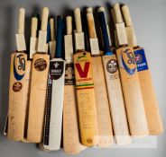 Collection of Surrey Country Cricket Club signed cricket bats, comprising of teams from 1979,