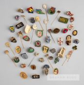 Collection of metal lapel badges for Countries FA's, circa 2000, including United Arab Emirates,