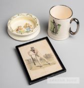 Cricket related memorabilia including a W.G. Grace tankard,  the Britannia designed W.G. Grace
