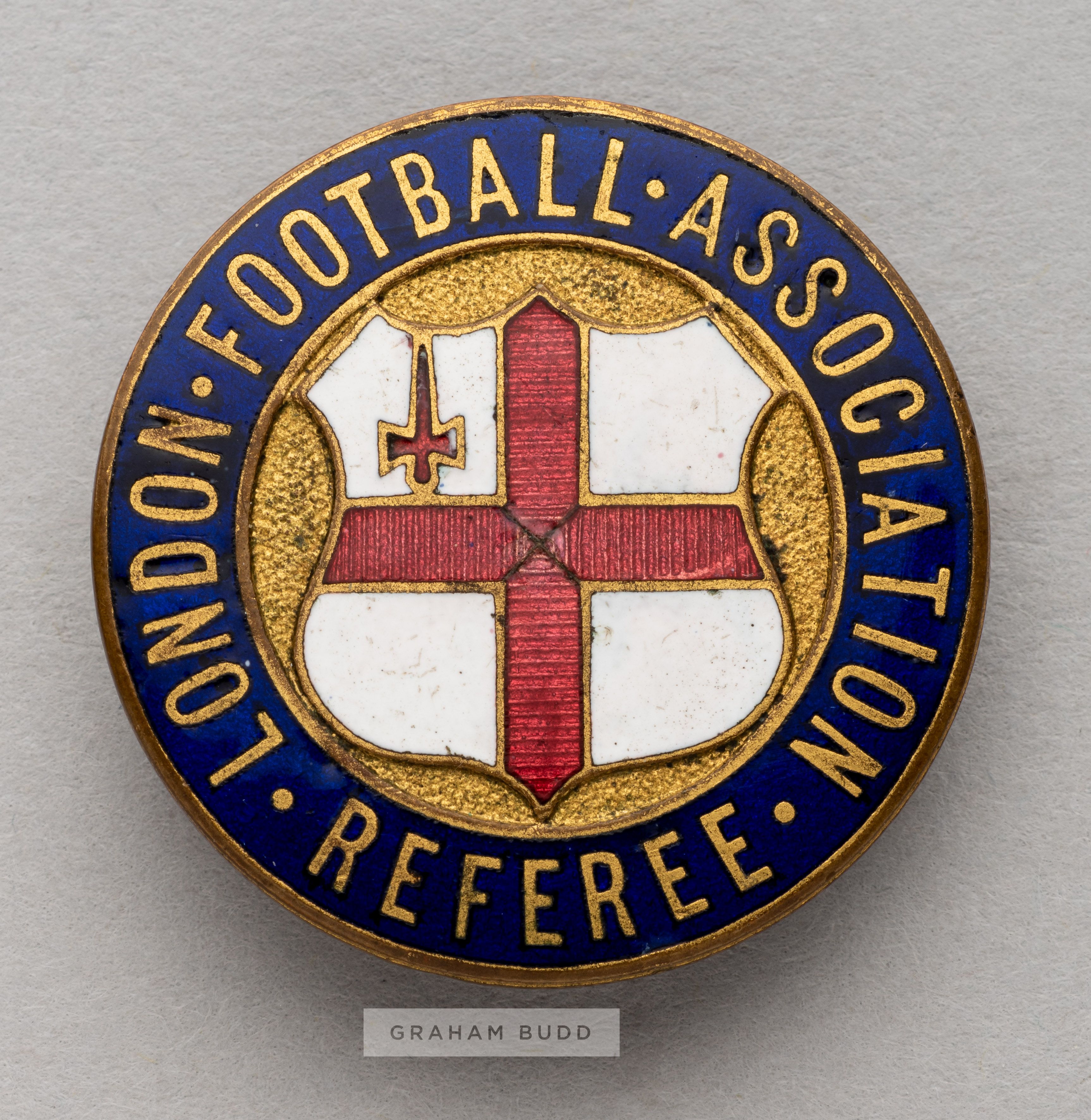London Football Association Referee's badge, circa 1910, from the Sir Frederick Wall Collection,