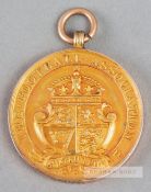 1908 F.A. Amateur Cup winner's medal awarded to F. Aston of the Royal Engineers Depot Battalion,