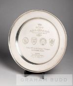 Silver-plated plaque commemorating the 2004 edition of The Sony Amsterdam Tournament, obverse