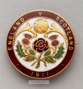 Sir Frederick Wall's Football Association Official's badge for the England v Scotland